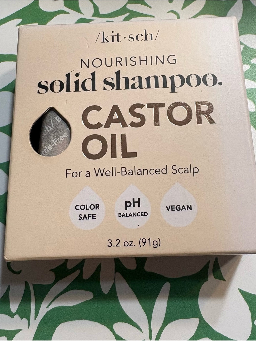 Kitsch Castor Oil Nourishing Solid Shampoo - New in Box